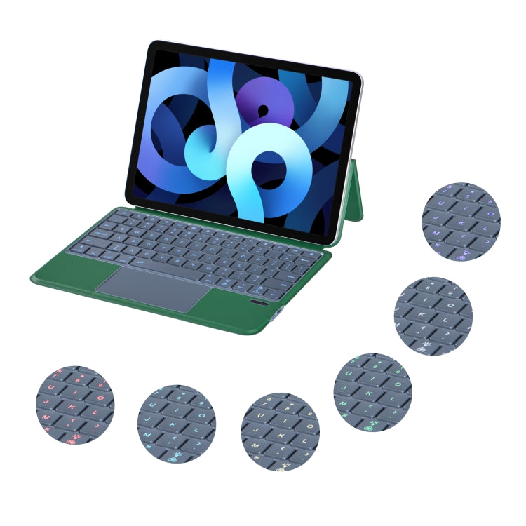 X3125-6D Integrated Thin Magnetic Bluetooth Keyboard Case with Backlight For iPad Air 2022 / Air 2020 10.9 / Pro 11 2018 / 2020 / 2021 / 2022(Green) - Universal by PMC TechLife | Online Shopping South Africa | PMC TechLife