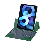 X3125-6D Integrated Thin Magnetic Bluetooth Keyboard Case with Backlight For iPad Air 2022 / Air 2020 10.9 / Pro 11 2018 / 2020 / 2021 / 2022(Green)