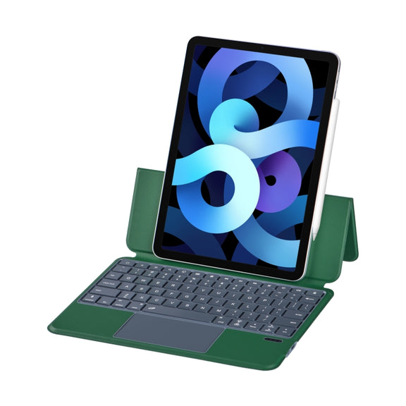 X3125-6D Integrated Thin Magnetic Bluetooth Keyboard Case with Backlight For iPad Air 2022 / Air 2020 10.9 / Pro 11 2018 / 2020 / 2021 / 2022(Green)