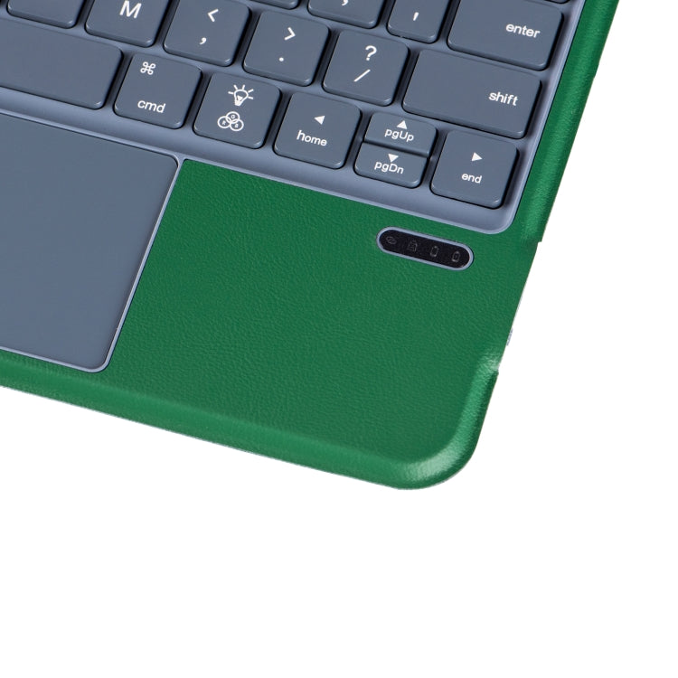 X3125-6D Integrated Thin Magnetic Bluetooth Keyboard Case with Backlight For iPad Air 2022 / Air 2020 10.9 / Pro 11 2018 / 2020 / 2021 / 2022(Green)