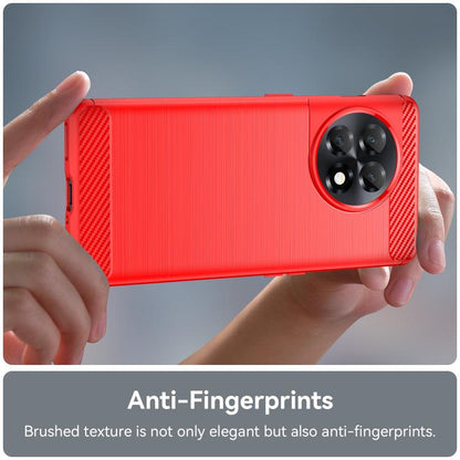 For OnePlus 11R Brushed Texture Carbon Fiber TPU Phone Case(Red) - free shipping - PMC Jewellery - Order now!