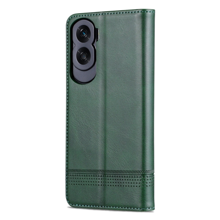 For Honor X50i/90 Lite AZNS Magnetic Calf Texture Flip Leather Phone Case(Dark Green) - Honor Cases by AZNS | Online Shopping South Africa | PMC TechLife