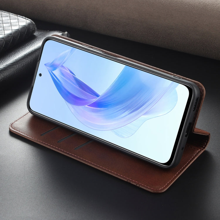 For Honor X50i/90 Lite AZNS Magnetic Calf Texture Flip Leather Phone Case(Dark Green) - Honor Cases by AZNS | Online Shopping South Africa | PMC TechLife