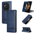 For Honor Magic6 Pro AZNS Magnetic Calf Texture Flip Leather Phone Case(Dark Blue) - free shipping - PMC Jewellery - Order now!