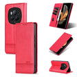 For Honor Magic6 Pro AZNS Magnetic Calf Texture Flip Leather Phone Case(Red) - free shipping - PMC Jewellery - Order now!