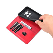 For Honor Magic6 Pro AZNS Magnetic Calf Texture Flip Leather Phone Case(Red)