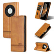 For Honor Magic6 Lite 5G/X9b AZNS Magnetic Calf Texture Flip Leather Phone Case(Light Brown) - free shipping - PMC Jewellery - Order now!