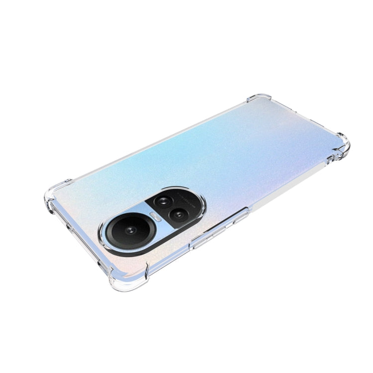 For OPPO Reno10 / 10 Pro Global Shockproof Non-slip Thickening TPU Phone Case(Transparent) - OPPO Cases by PMC TechLife | Online Shopping South Africa | PMC TechLife | Buy Now Pay Later Mobicred