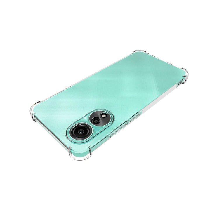For OPPO A78 4G Shockproof Non-slip Thickening TPU Phone Case(Transparent) - OPPO Cases by PMC TechLife | Online Shopping South Africa | PMC TechLife | Buy Now Pay Later Mobicred