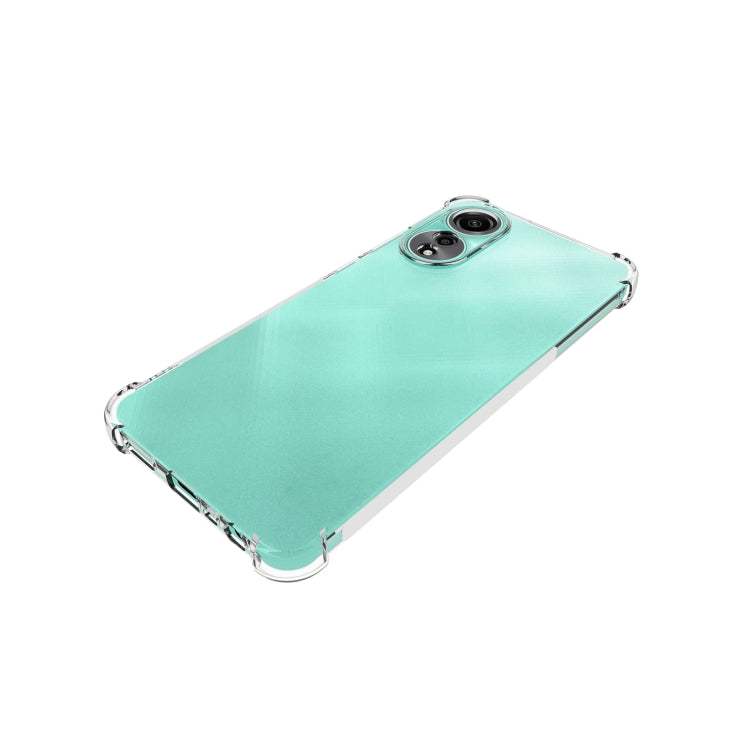 For OPPO A78 4G Shockproof Non-slip Thickening TPU Phone Case(Transparent) - OPPO Cases by PMC TechLife | Online Shopping South Africa | PMC TechLife | Buy Now Pay Later Mobicred