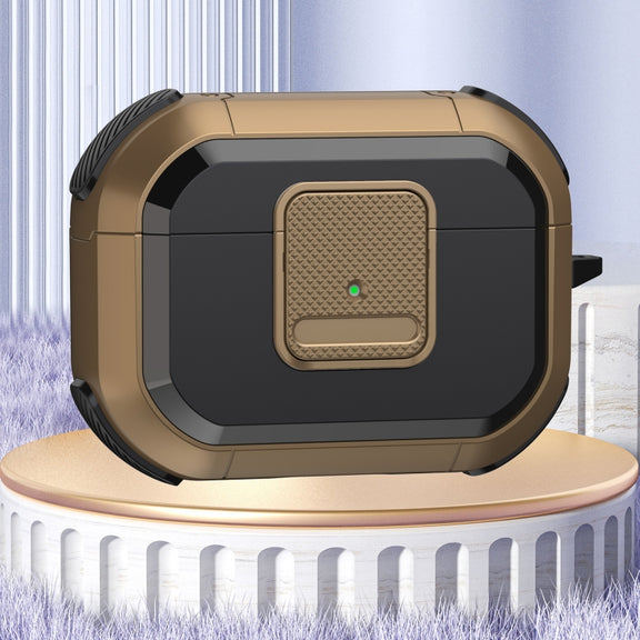 For AirPods Pro Wireless Earphones Protective Case(Brown)