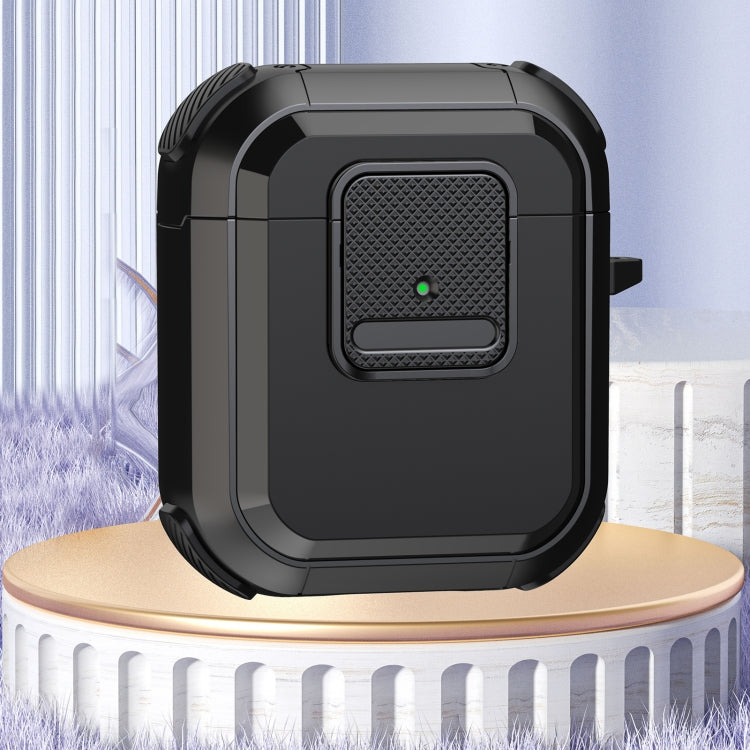 For AirPods 2 / 1 Wireless Earphones Protective Case(Black) - For AirPods 1/2 by PMC Jewellery | Online Shopping South Africa | PMC Jewellery | Buy Now Pay Later Mobicred