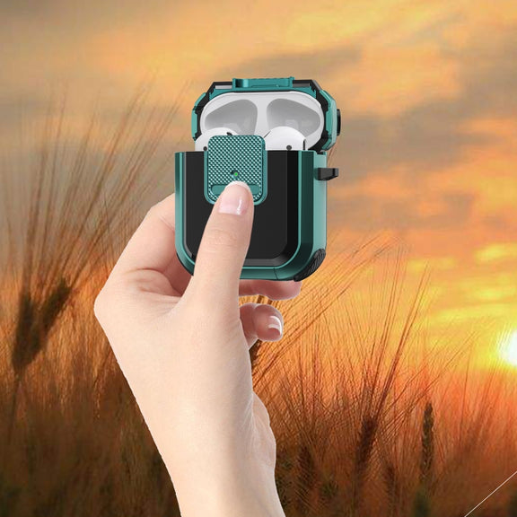 For AirPods 2 / 1 Wireless Earphones Protective Case(Gold)