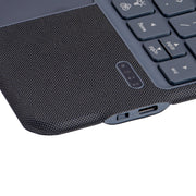 J3125-6D Backlight Bluetooth Keyboard Leather Case with Touch Pad for iPad Air 5 10.9 2022 / Air 4 10.9 2020 / iPad Pro 11 2022/2021/2020/2018(Black)