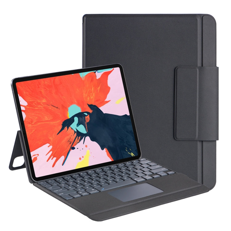 J3129 For iPad Pro 12.9 2022/2021/2020/2018 Bluetooth Keyboard Leather Case(Black) - For iPad Pro by PMC TechLife | Online Shopping South Africa | PMC TechLife