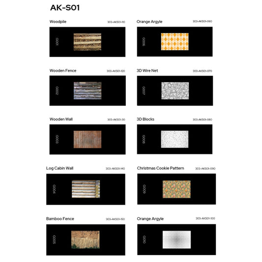 Godox AK-S01 10 in 1 Transparencies Collection Slide Set for Godox AK-R21 Projection Kit - free shipping - PMC Jewellery - Order now!