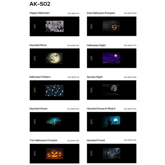 Godox AK-S02 10 in 1 Transparencies Collection Slide Set for Godox AK-R21 Projection Kit - free shipping - PMC Jewellery - Order now!