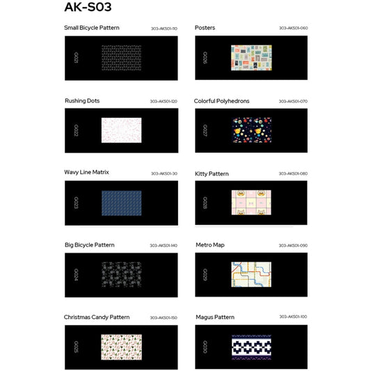 Godox AK-S03 10 in 1 Transparencies Collection Slide Set for Godox AK-R21 Projection Kit - free shipping - PMC Jewellery - Order now!