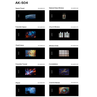 Godox AK-S04 10 in 1 Transparencies Collection Slide Set for Godox AK-R21 Projection Kit - free shipping - PMC Jewellery - Order now!