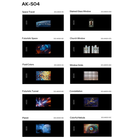 Godox AK-S04 10 in 1 Transparencies Collection Slide Set for Godox AK-R21 Projection Kit - free shipping - PMC Jewellery - Order now!