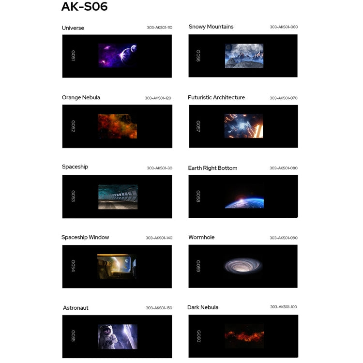 Godox AK-S06 10 in 1 Transparencies Collection Slide Set for Godox AK-R21 Projection Kit - Shoe Mount Flashes by Godox | Online Shopping South Africa | PMC TechLife | Buy Now Pay Later Mobicred
