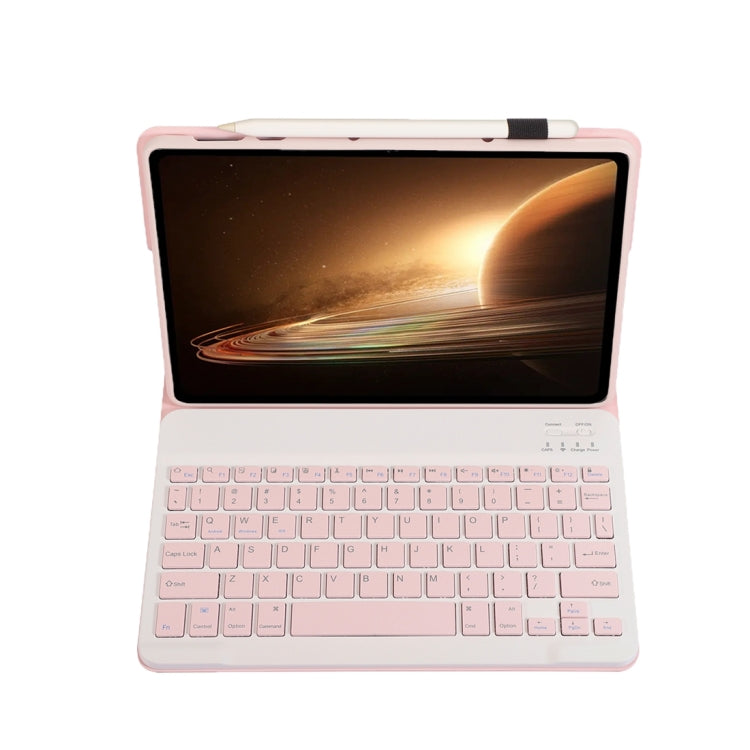 For OPPO Pad 2 11.61 inch 2023 OP13 Lambskin Texture Ultra-thin Detachable Bluetooth Keyboard Leather Case(Pink) - Others Keyboard by PMC TechLife | Online Shopping South Africa | PMC TechLife