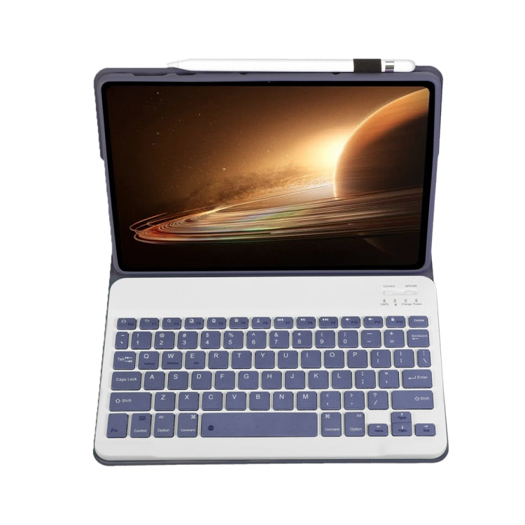For OPPO Pad 2 11.61 inch 2023 OP13 Lambskin Texture Ultra-thin Detachable Bluetooth Keyboard Leather Case(Purple)