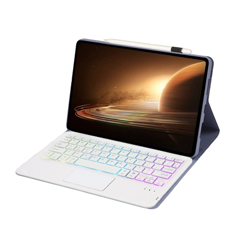 For OPPO Pad 2 11.61 inch 2023 OP13-AS Lambskin Texture Ultra-thin Detachable Backlight Bluetooth Keyboard Leather Case with Touchpad(Purple) - free shipping - PMC TechLife - Order now!