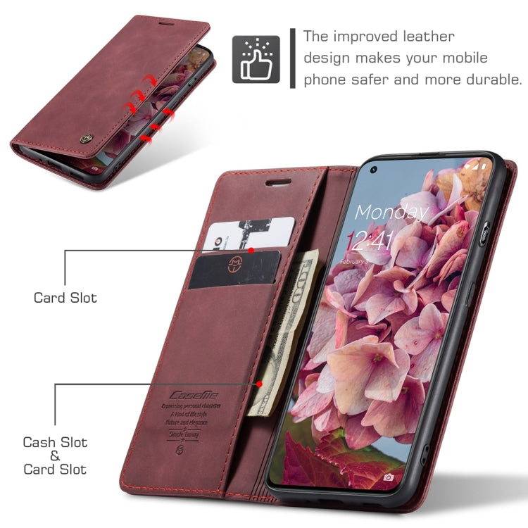 For OnePlus 11 CaseMe 013 Multifunctional Horizontal Flip Leather Phone Case(Wine Red) - free shipping - PMC Jewellery - Order now!