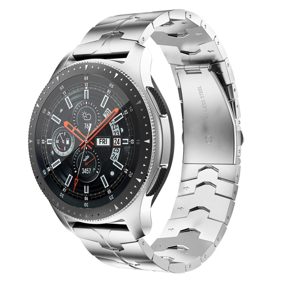 For Garmin Venu / Venu 2 Plus / Venu Sq / Sq2 20mm Universal Stainless Steel Watch Band(Silver)