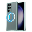 For Samsung Galaxy S22 Ultra 5G MagSafe Magnetic PC Phone Case(Green) - Galaxy S22 Ultra 5G Cases by PMC TechLife | Online Shopping South Africa | PMC TechLife