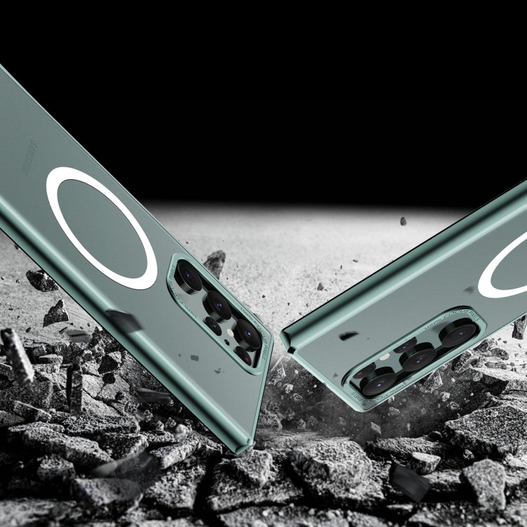 For Samsung Galaxy S22 Ultra 5G MagSafe Magnetic PC Phone Case(Green) - Galaxy S22 Ultra 5G Cases by PMC TechLife | Online Shopping South Africa | PMC TechLife
