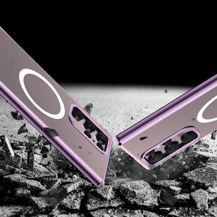 For Samsung Galaxy S22 Ultra 5G MagSafe Magnetic PC Phone Case(Purple) - Galaxy S22 Ultra 5G Cases by PMC TechLife | Online Shopping South Africa | PMC TechLife