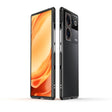 For ZTE nubia Z50 Ultra LK Aurora Metal Frame Phone Case with Lens Cover(Black Silver) - ZTE Cases by PMC TechLife | Online Shopping South Africa | PMC TechLife | Buy Now Pay Later Mobicred