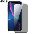 For iPhone XR 5pcs DUX DUCIS 0.33mm 9H High Aluminum Anti-spy HD Tempered Glass Film - iPhone XR Tempered Glass by DUX DUCIS | Online Shopping South Africa | PMC TechLife | Buy Now Pay Later Mobicred