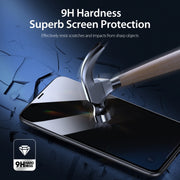 For iPhone XR 5pcs DUX DUCIS 0.33mm 9H High Aluminum Anti-spy HD Tempered Glass Film