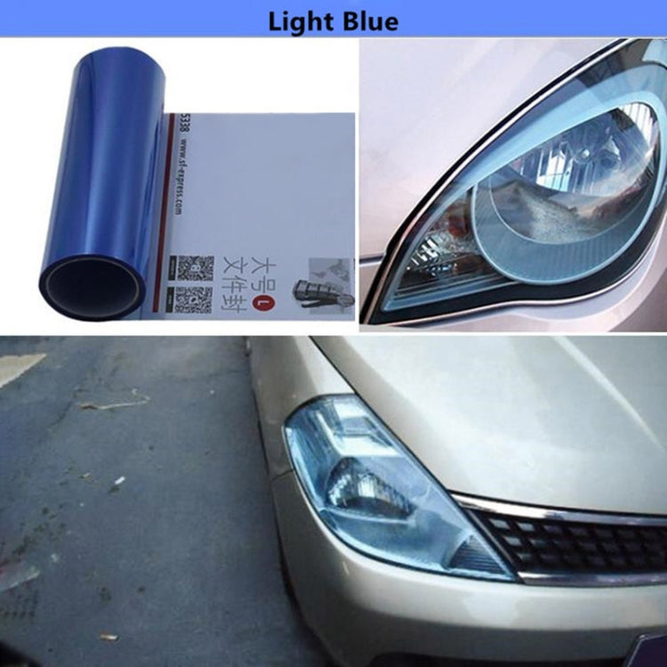 2pcs Car Headlight Protective Film Tail Light Film Motorcycle Fog Light Film, Size:30 x 100cm(Matte Black)