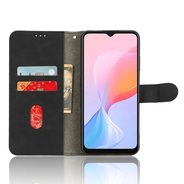 For Blackview A85 Skin Feel Magnetic Flip Leather Phone Case(Black) - More Brand by PMC TechLife | Online Shopping South Africa | PMC TechLife