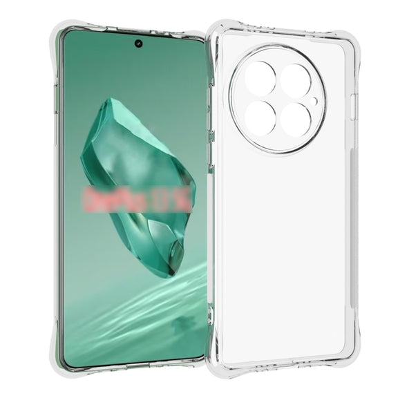 For OnePlus 13 Shockproof Non-slip Thickening TPU Phone Case(Transparent)