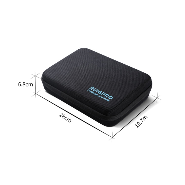 For GoPro HERO8 / 7 / 6 RUIGPRO Shockproof Waterproof Portable Case Box Size: 28 x 19.7 x 6.8cm - Carry Cases by RUIGPRO | Online Shopping South Africa | PMC Jewellery | Buy Now Pay Later Mobicred