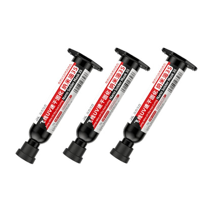 3pcs Qianli MEGA-IDEA Nano Solder Mask 3S Jump Wire UV Dry Fast Curing Glue - Repair Glue Series by QIANLI | Online Shopping South Africa | PMC Jewellery | Buy Now Pay Later Mobicred