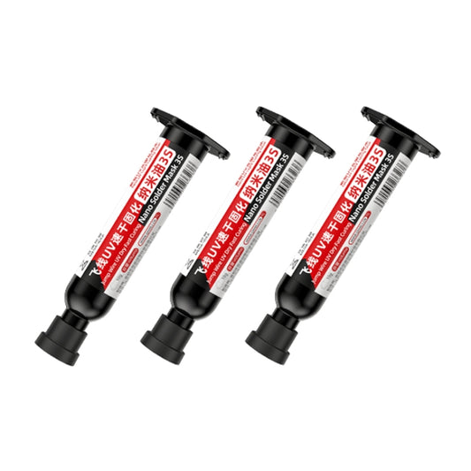 3pcs Qianli MEGA-IDEA Nano Solder Mask 3S Jump Wire UV Dry Fast Curing Glue - Repair Glue Series by QIANLI | Online Shopping South Africa | PMC Jewellery | Buy Now Pay Later Mobicred