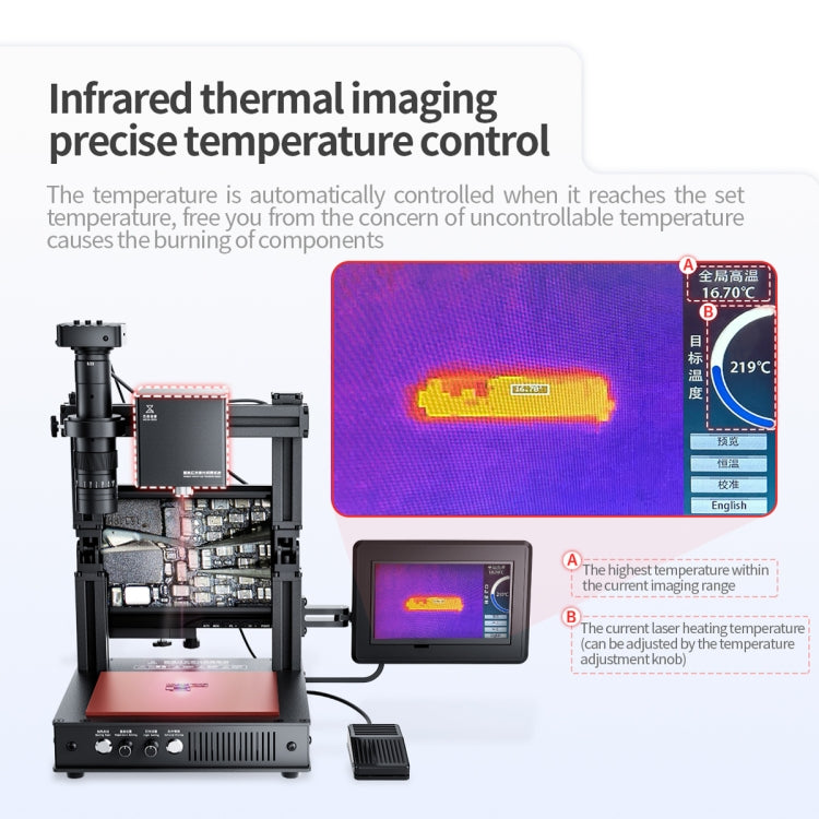 Mega-idea Intelligent Infrared Laser Desoldering Machine, Model:Without Microscope Set(US Plug)