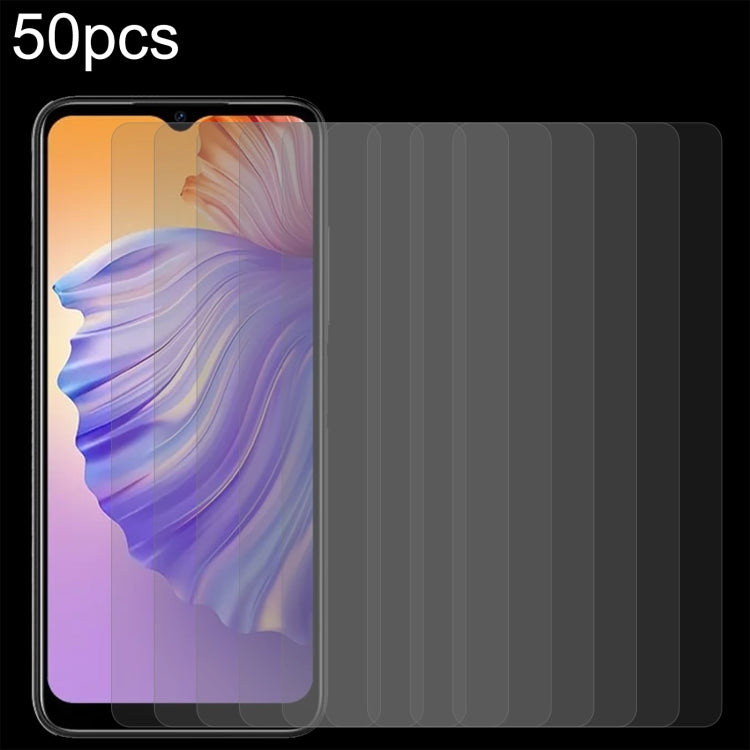 For Doogee N50 50pcs 0.26mm 9H 2.5D Tempered Glass Film - For Doogee by PMC TechLife | Online Shopping South Africa | PMC TechLife | Buy Now Pay Later Mobicred