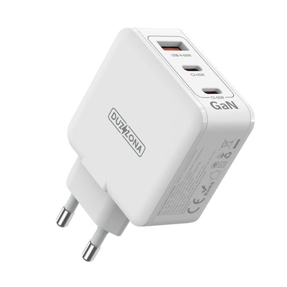 DUZZONA T9 65W Dual USB-C / Type-C+USB GaN Fast Charger, Specification:EU Plug - free shipping - PMC Jewellery - Order now!