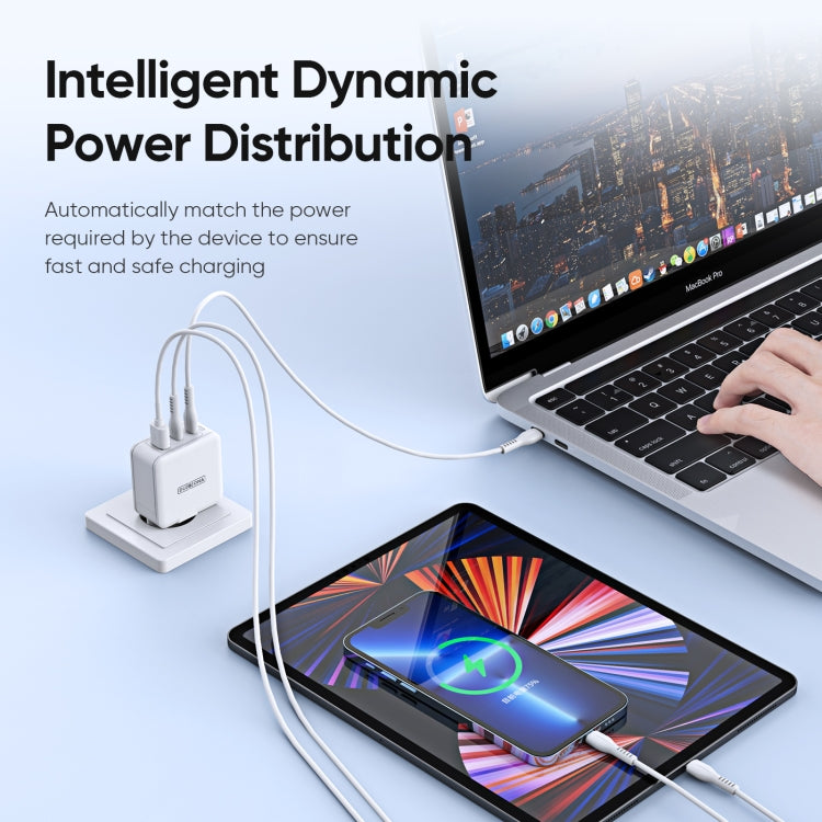 DUZZONA T9 65W Dual USB-C / Type-C+USB GaN Fast Charger, Specification:EU Plug - free shipping - PMC Jewellery - Order now!
