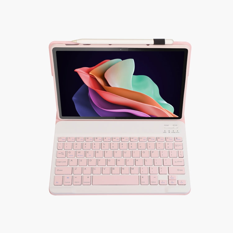 For Huawei MatePad 11 2023 AHW13 Lambskin Texture Ultra-thin Detachable Bluetooth Keyboard Leather Case(Pink) - Huawei Keyboard by PMC TechLife | Online Shopping South Africa | PMC TechLife