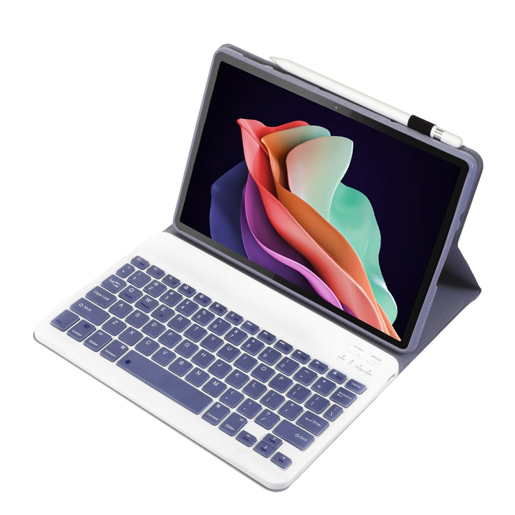 For Huawei MatePad 11 2023 AHW13 Lambskin Texture Ultra-thin Detachable Bluetooth Keyboard Leather Case(Purple) - Huawei Keyboard by PMC TechLife | Online Shopping South Africa | PMC TechLife