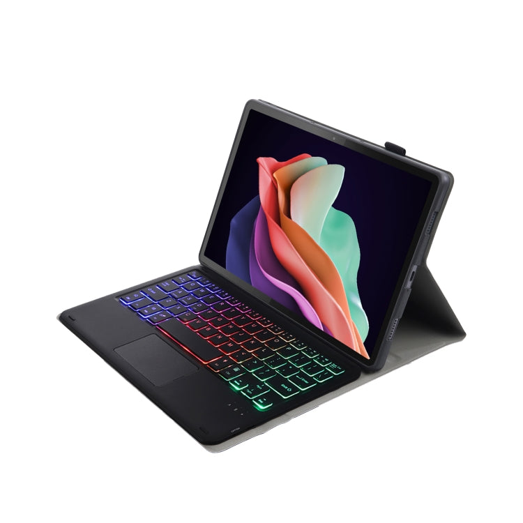 For Huawei MatePad 11 2023 AHW13-AS Lambskin Texture Ultra-thin Detachable Backlight Bluetooth Keyboard Leather Case with Touchpad(Black) - Huawei Keyboard by PMC TechLife | Online Shopping South Africa | PMC TechLife