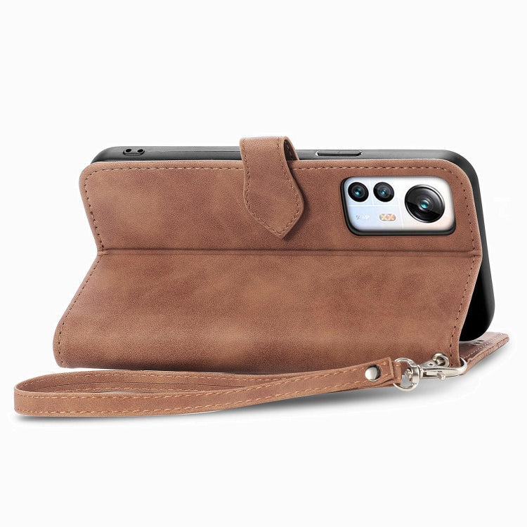 For Blackview A85 Embossed Flower Zipper Leather Phone Case(Brown) - free shipping - PMC TechLife - Order now!